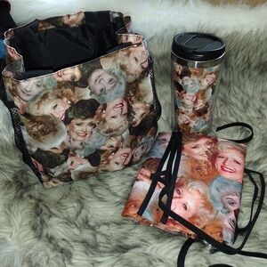 The Golden girls lunch box summer  and a apron